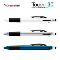 オリジナルボールペン|タッチペン付3色ボールペン