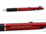 ジェットストリーム　3色ボールペン　0.7（メタリックタイプ）へ名入れ【㈱メモリアホールディングス様】