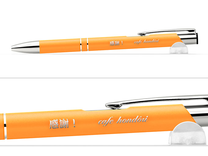 ボールペン名入れ実績【cafe hondo-ri様】
