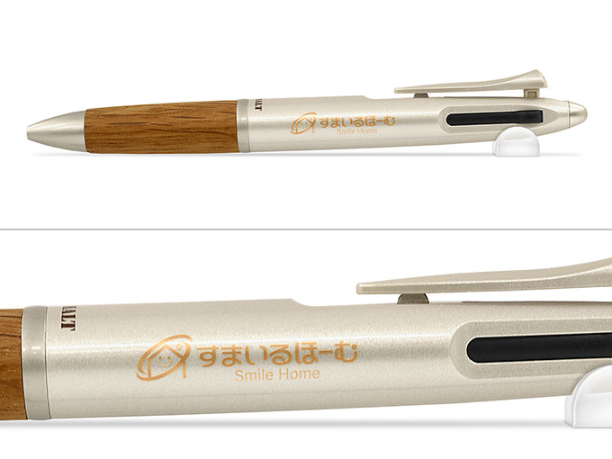 ピュアモルト多機能ペン2＆1　0.7ｍｍへ名入れ【株式会社すまいるほーむ様】