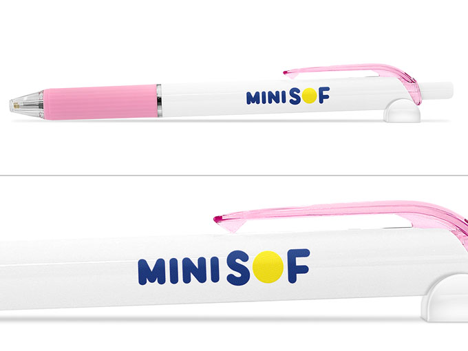 ビクーニャフィール固定クリップ　0.7mm　（名入れ専用品）へ名入れ【ミニストップ株式会社 様】