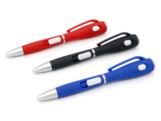 名入れボールペン｜LEDフラッシュライトボールペン　0.7mm　スエード調の商品画像その2