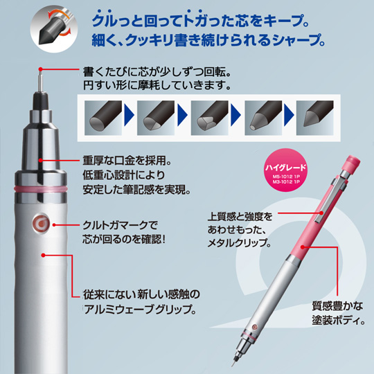 名入れシャープペン｜クルトガ　ハイグレードモデル　0.5mmの商品画像その2